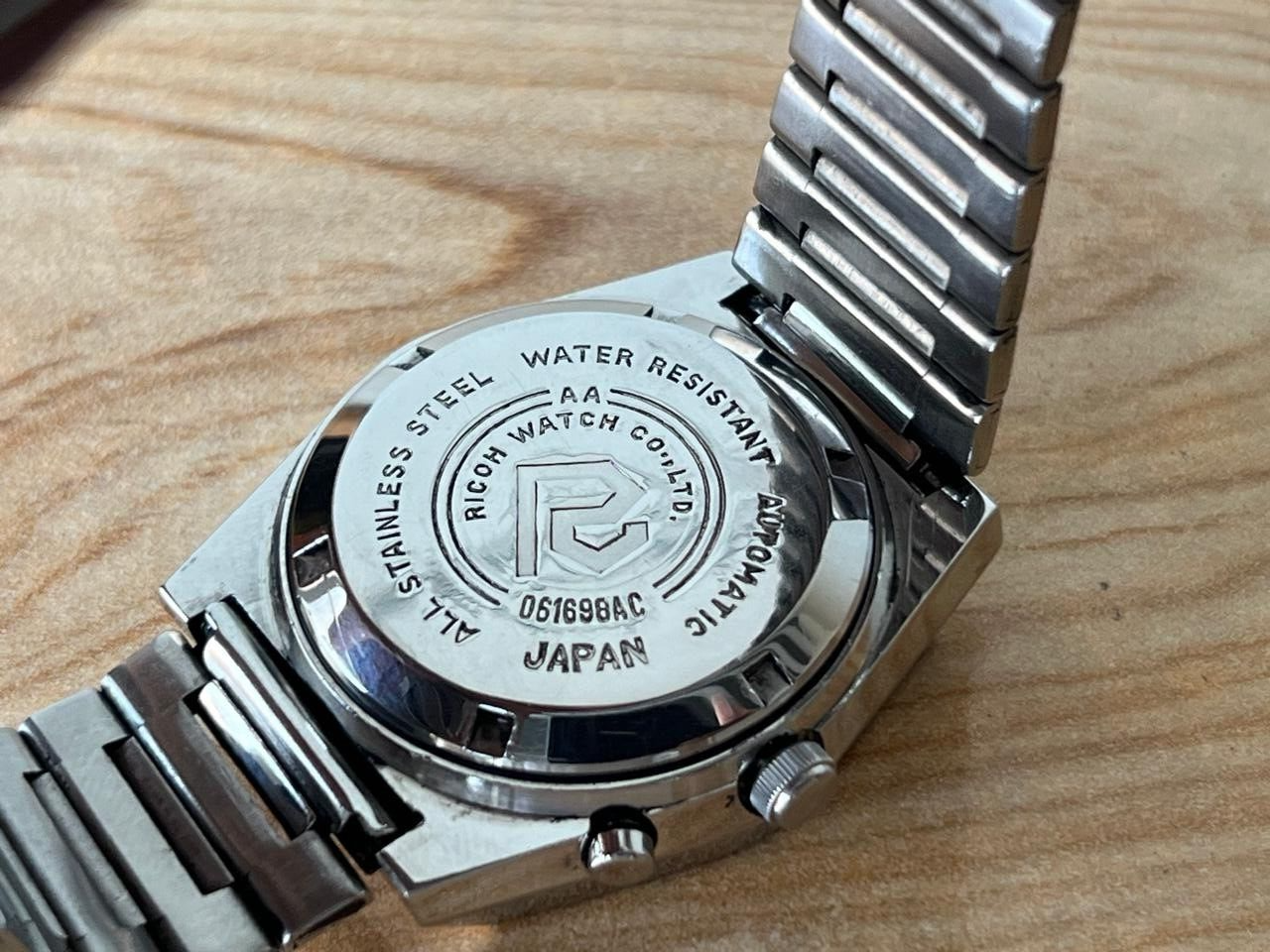 Vintage Ricoh Crystal NOS Automatic 36mm Men’s Watch, Perfect