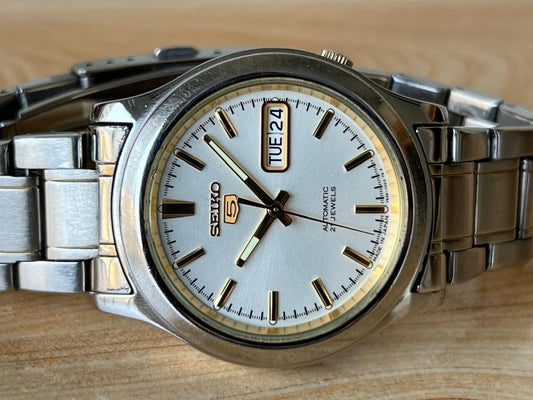 Seiko 5 Silver Dial 7s26-03J0 Automatic 38mm Men’s Watch, Perfect