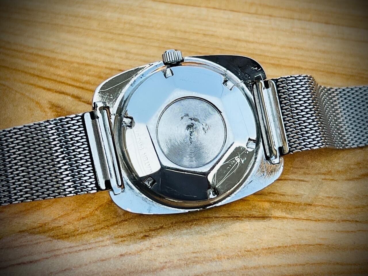 Vintage Technos Supercran 37mm Automatic Mens Watch, Swiss, Perfect
