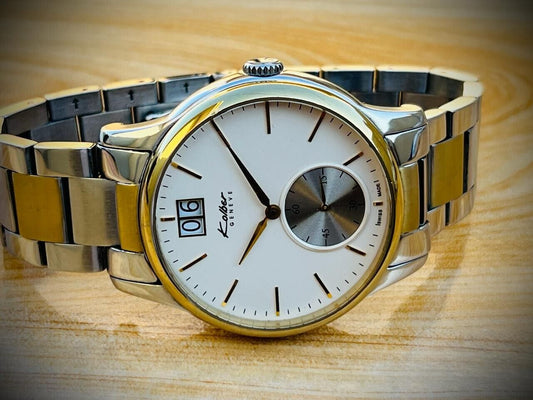 Mens Watch Kolber Geneve Quartz Site Second 40mm, Swiss Made