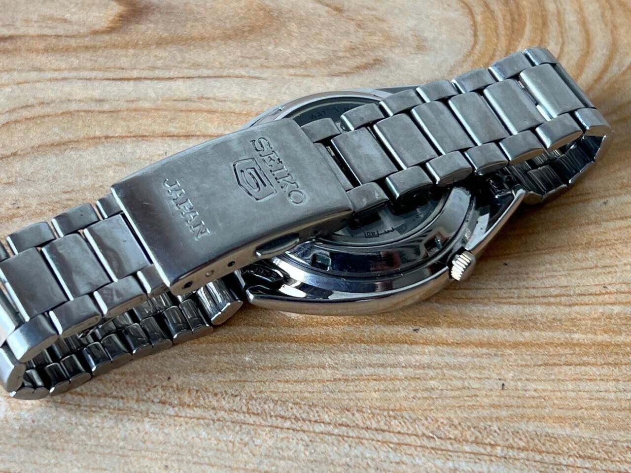 Seiko 5 Gold Dial 7s26 Automatic 21 Jewels 37mm Men’s Watch, Perfect