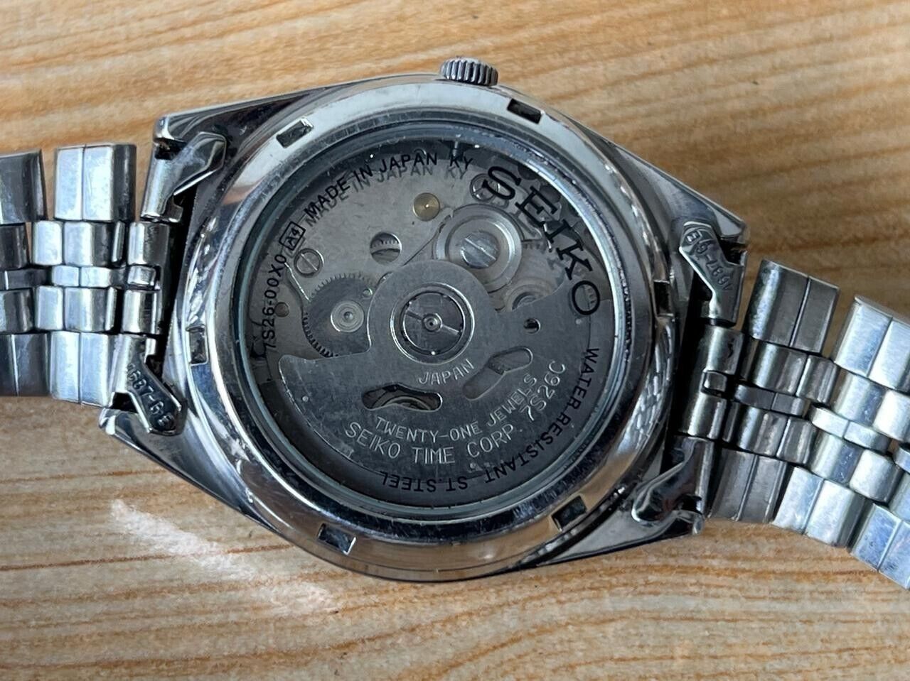 Seiko 5 Chess Dial 7s26-00x0 Automatic 21 Jewels 33mm Men’s Watch, Perfect