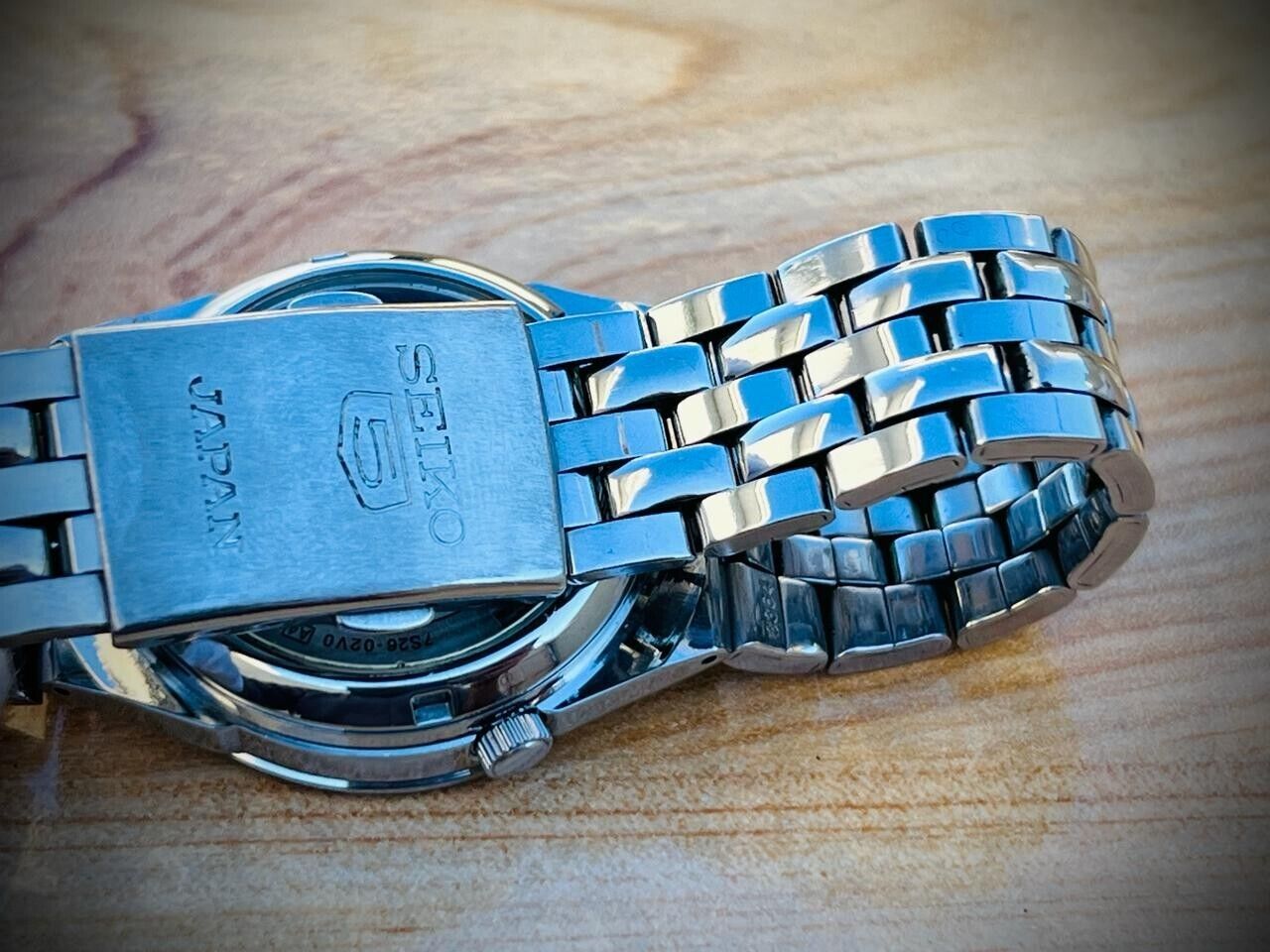 Seiko 5 Automatic Radium Dial 21 Jewels 7s26-02V0 Mens Watch 37mm