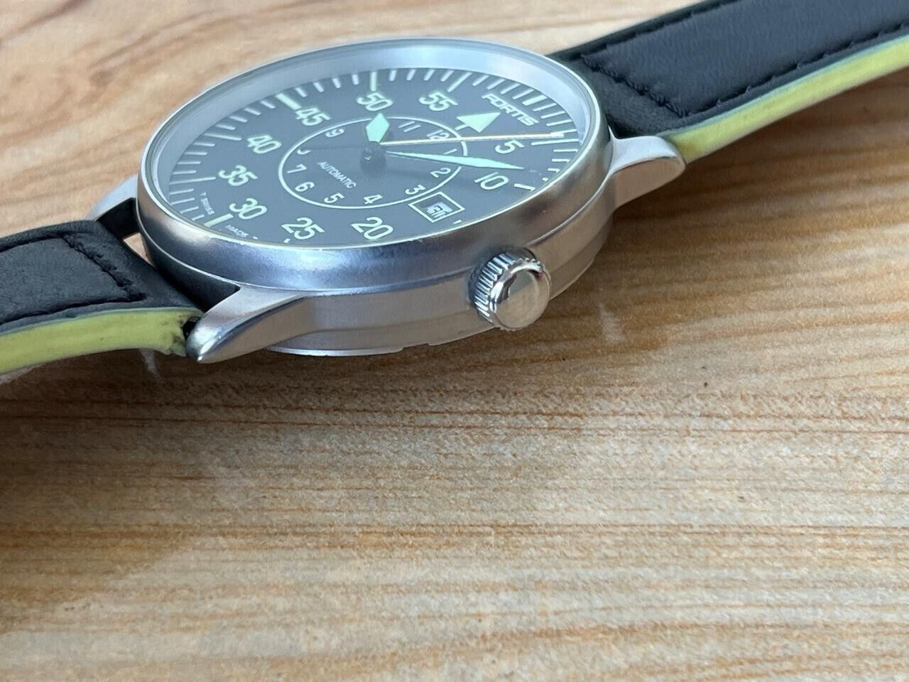 Vintage Fortis Flieger 200m 595.10.46 Automatic 40mm Men's Watch, Swiss Made