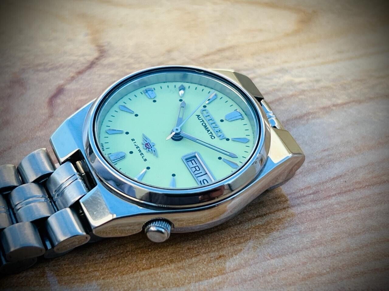 Vintage Citizen Radium Dial Automatic Unisex Watch, Beautiful 31mm