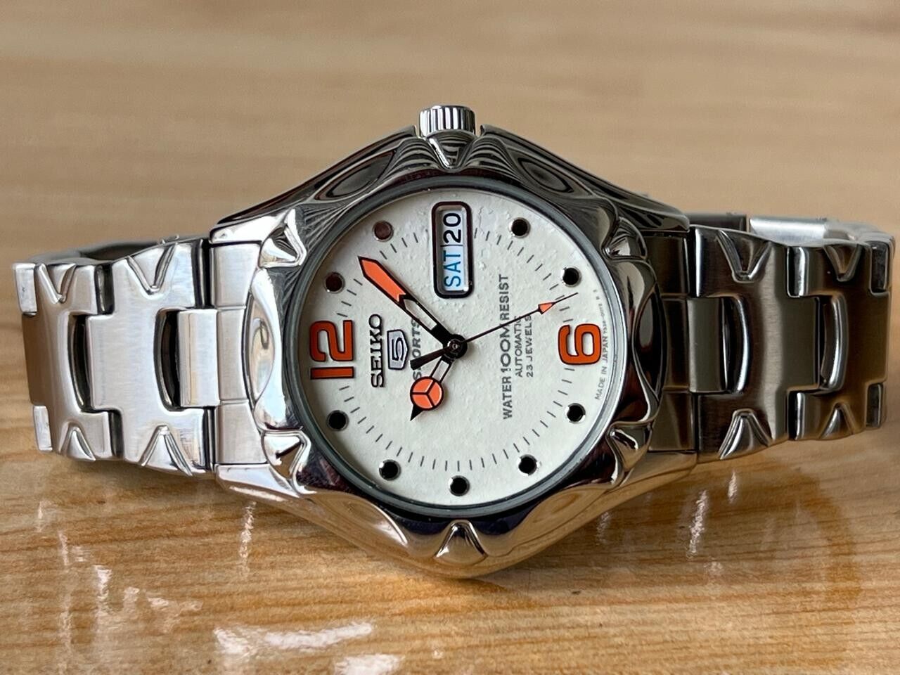 Vintage Seiko 5 100m Lume Dial 7s36-00M0 Automatic 39mm Men’s Watch, Perfect