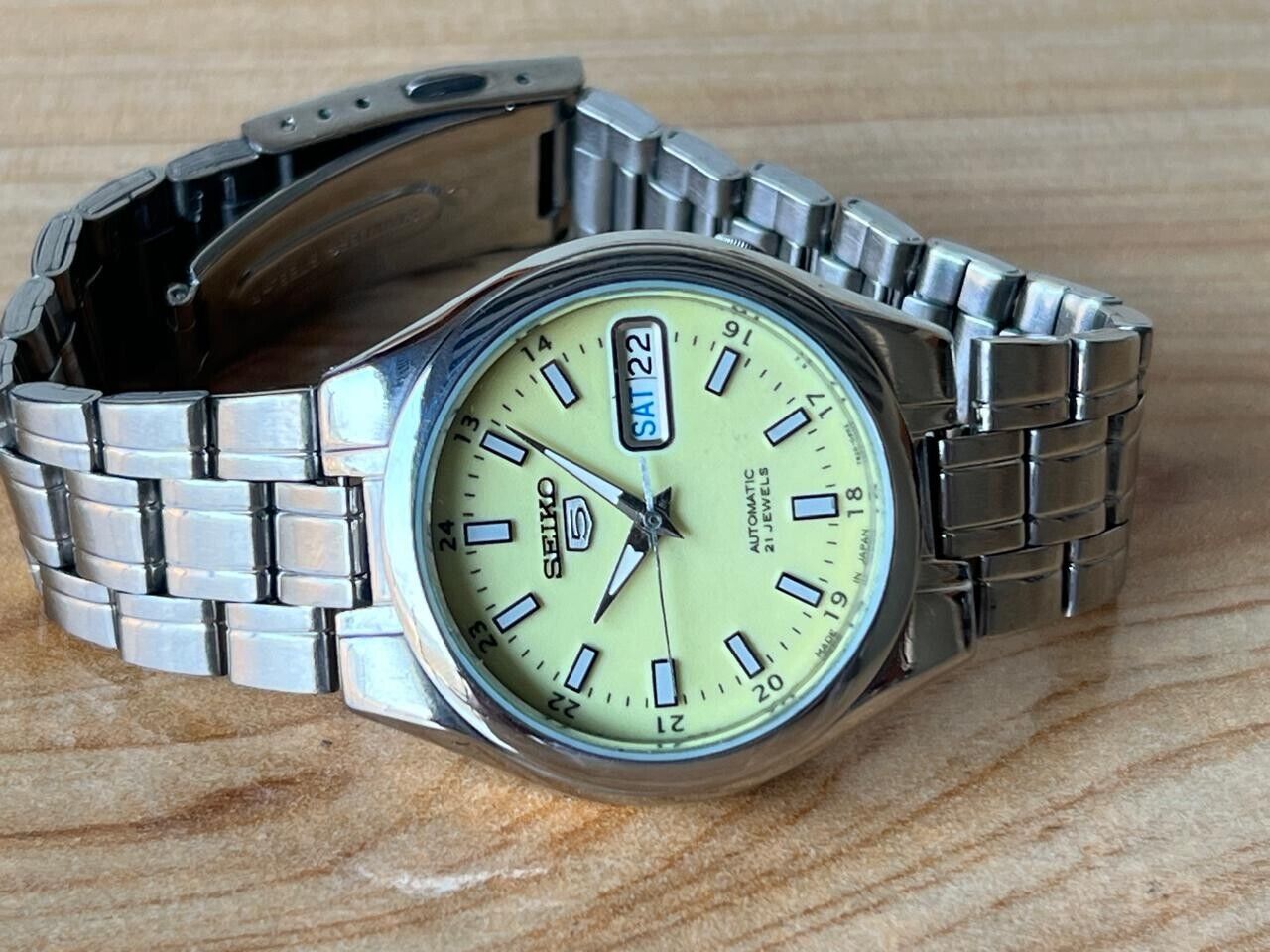Seiko 5 Lume Dial 7s26-03e0 Automatic 35mm Men’s Watch, Perfect