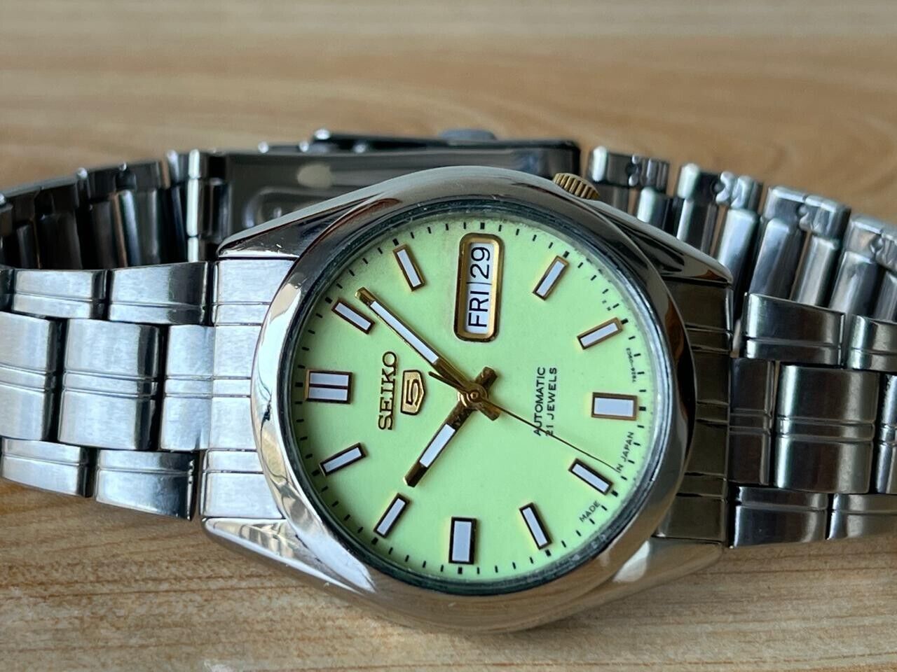 Seiko 5 Lume Dial 7s26-03b0 Automatic 36mm Men’s Watch, Perfect