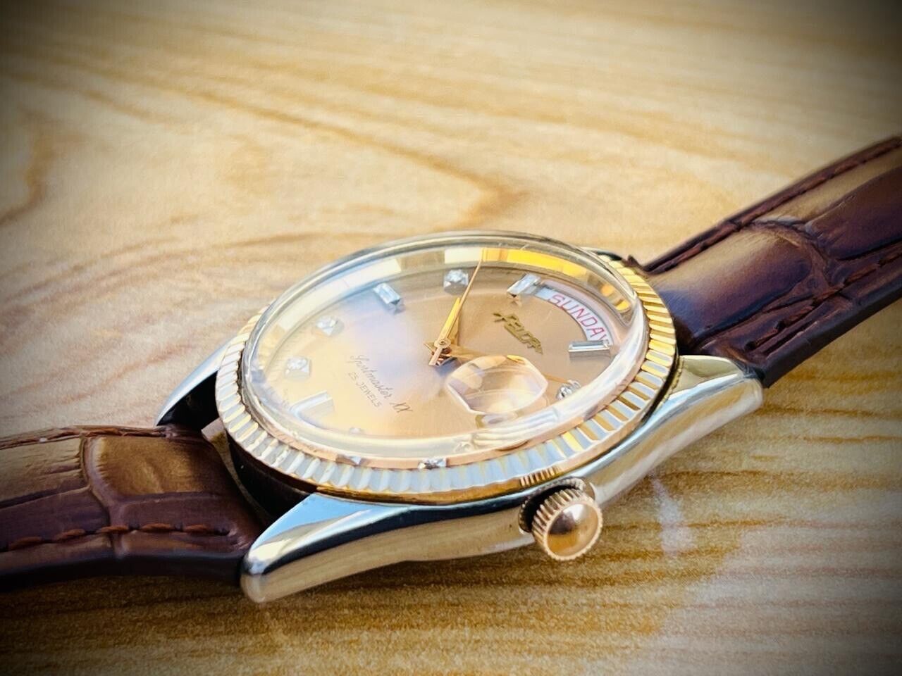 Vintage Watch Felca Sportmaster XX Rare Diamond Dial, 8521 Automatic 38mm