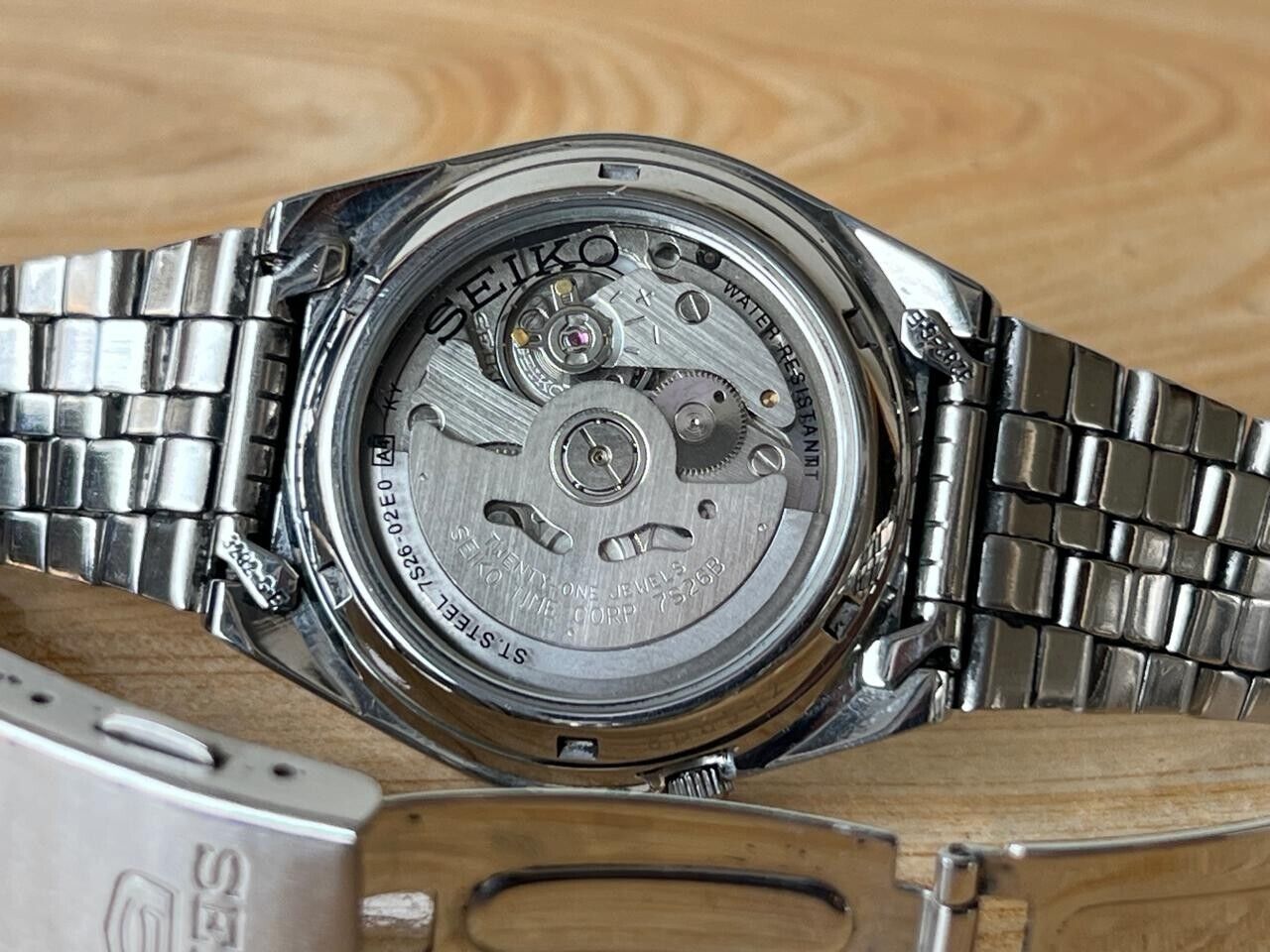 Seiko 5 Rare Dial 7s26-02e0 Automatic 21 Jewels 37mm Men’s Watch, Perfect