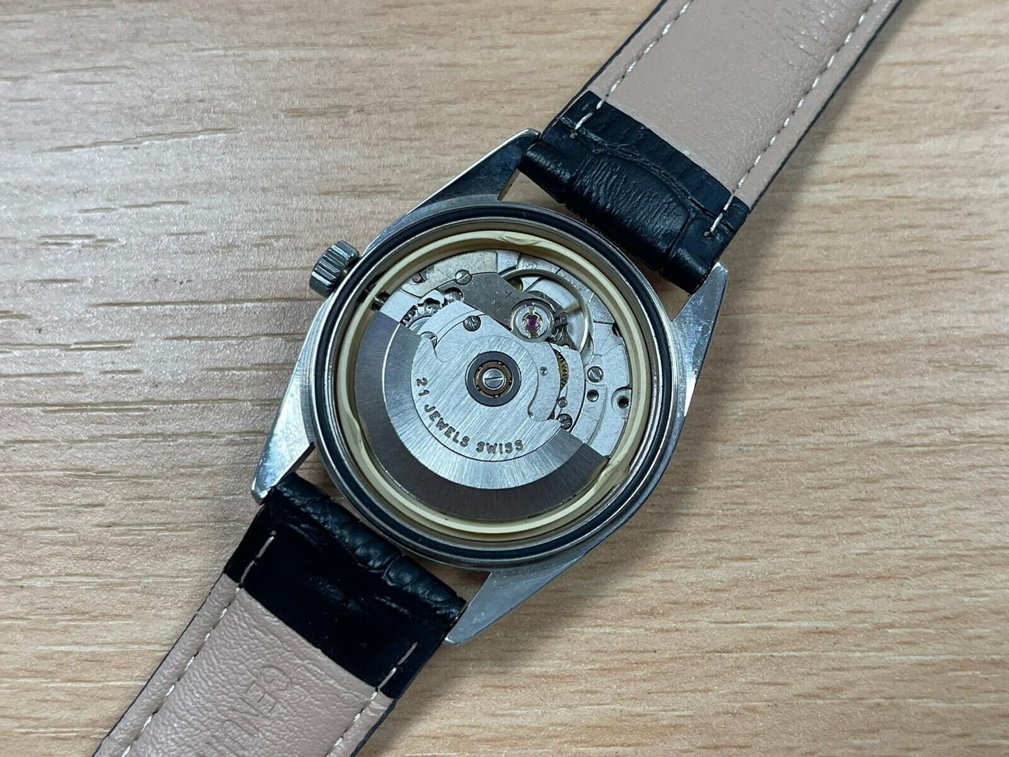 Vintage Dalil Muslim Satellite 1970’s NOS Mens Watch, ETA 2824, Swiss Made 35mm