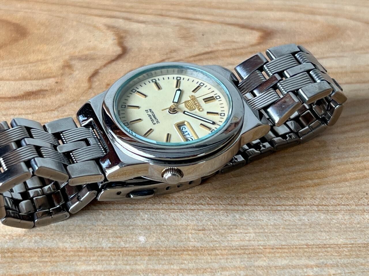 Seiko 5 Lume Dial 7s26 Automatic 21 Jewels 35mm Men’s Watch, Perfect
