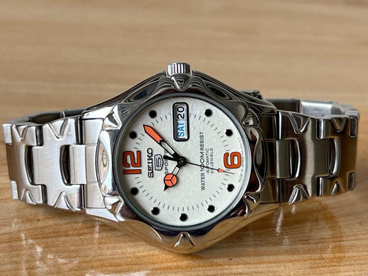 Vintage Seiko 5 100m Lume Dial 7s36-00M0 Automatic 39mm Men’s Watch, Perfect