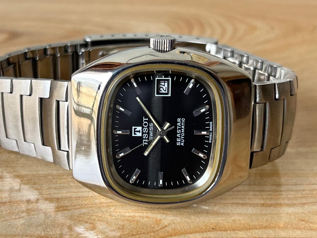 Vintage Tissot Seastar NOS 37mm Automatic Men's Watch, Perfect + Box