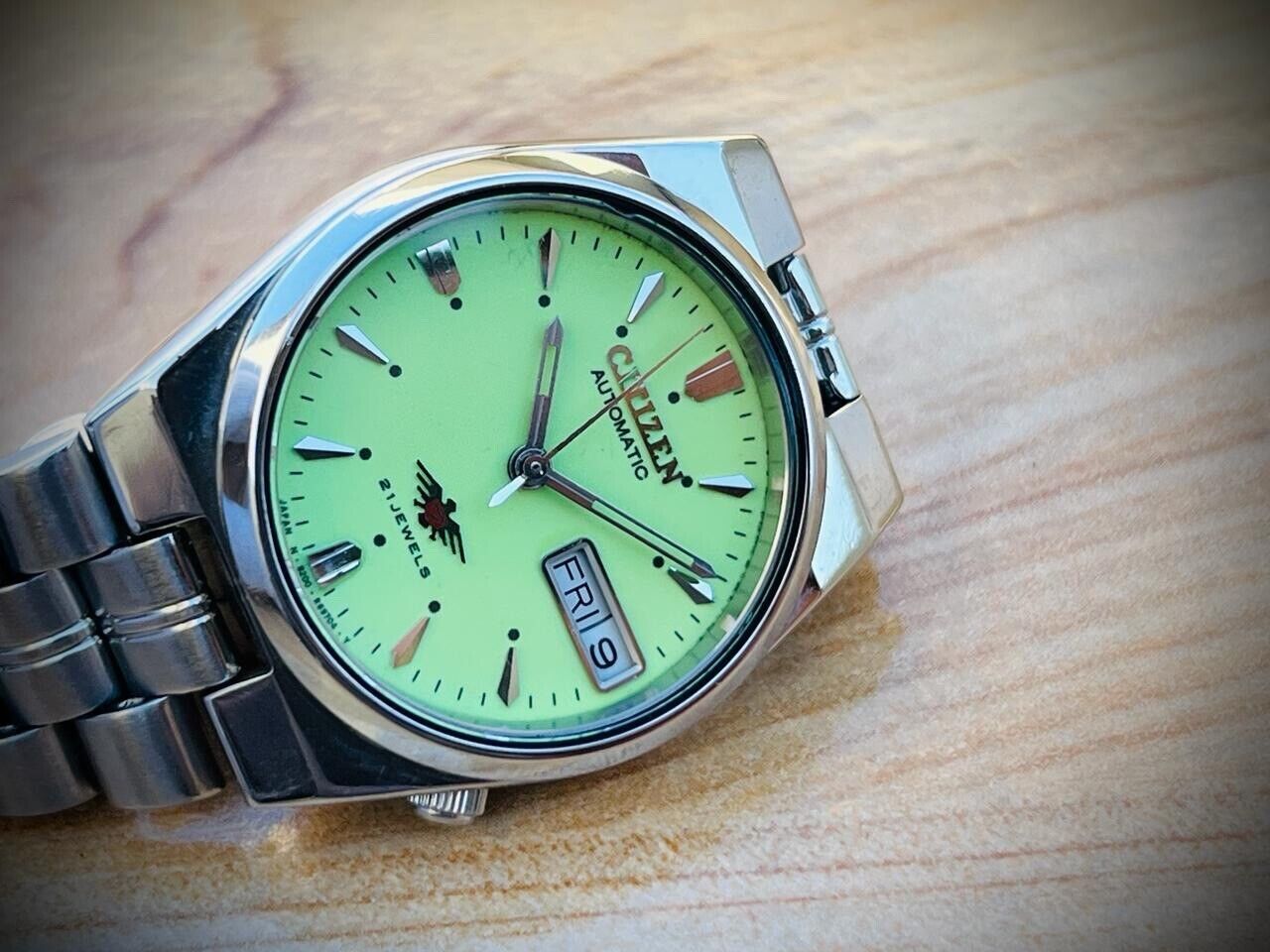Vintage Citizen Radium Dial Automatic Unisex Watch, Beautiful 31mm