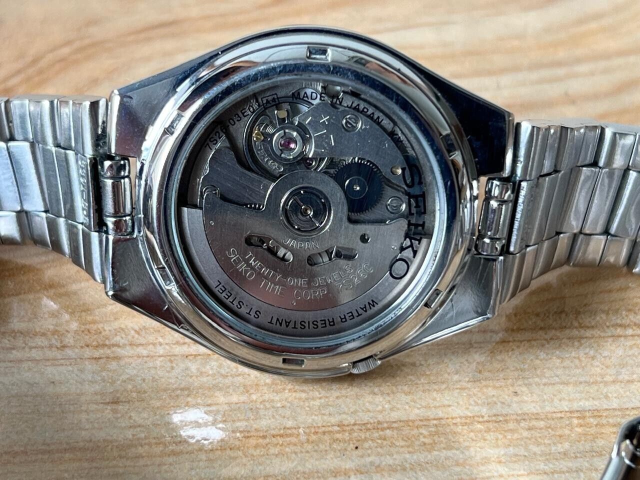 Seiko 5 Railway Dial 7s26-03e0 Automatic 21 Jewels 36mm Men’s Watch, Perfect