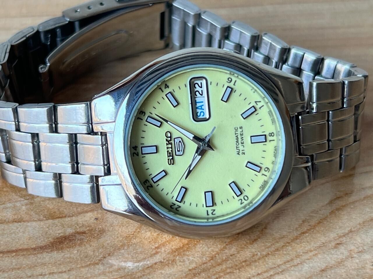 Seiko 5 Lume Dial 7s26-03e0 Automatic 35mm Men’s Watch, Perfect