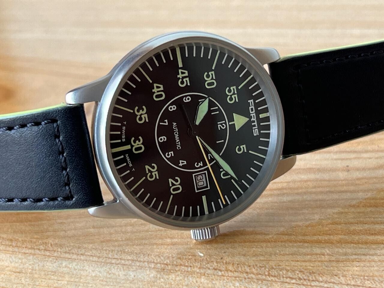 Vintage Fortis Flieger 200m 595.10.46 Automatic 40mm Men's Watch, Swiss Made