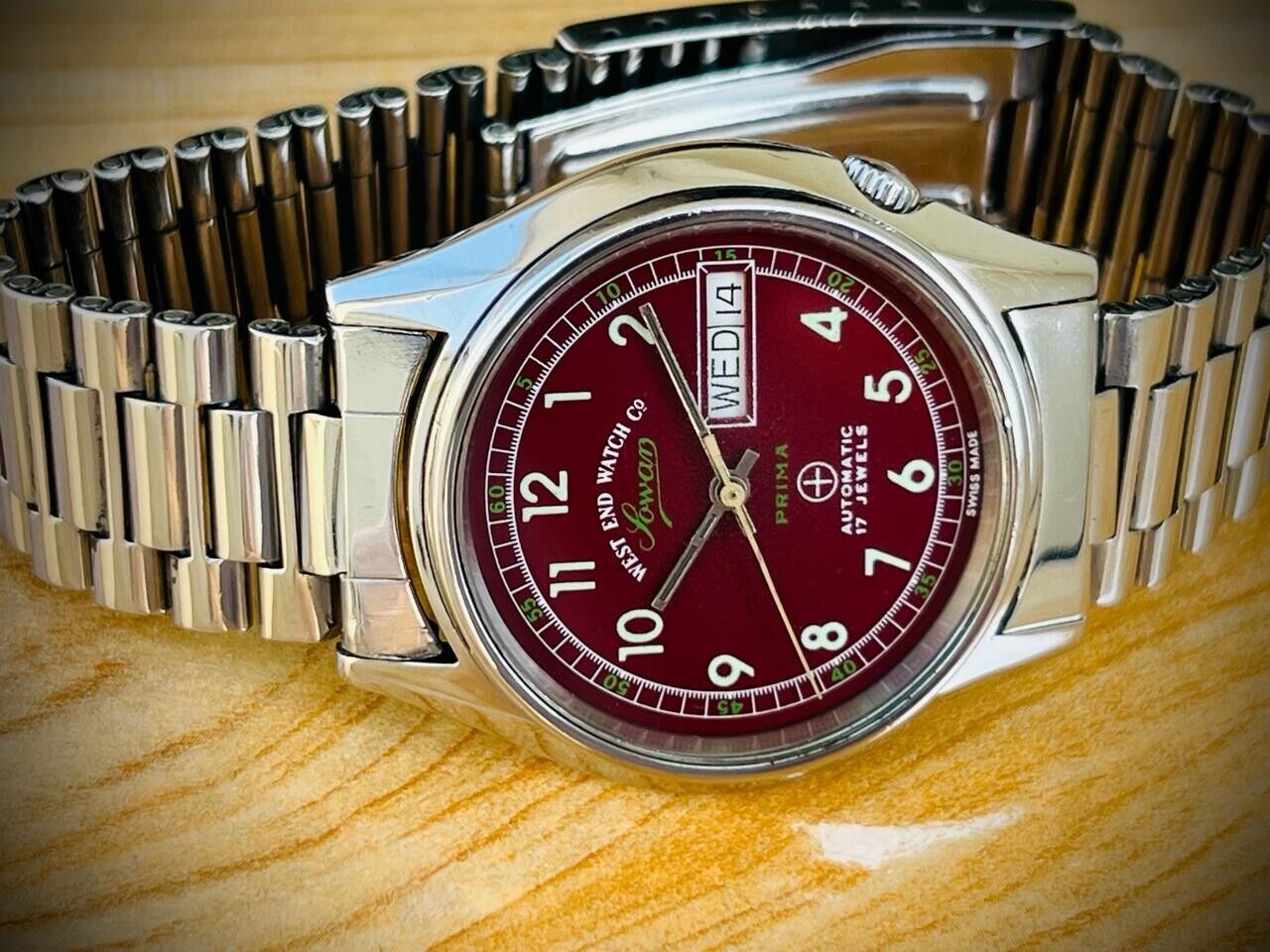 Vintage West End Special Dial 37mm Automatic Gents Watch Swiss Made