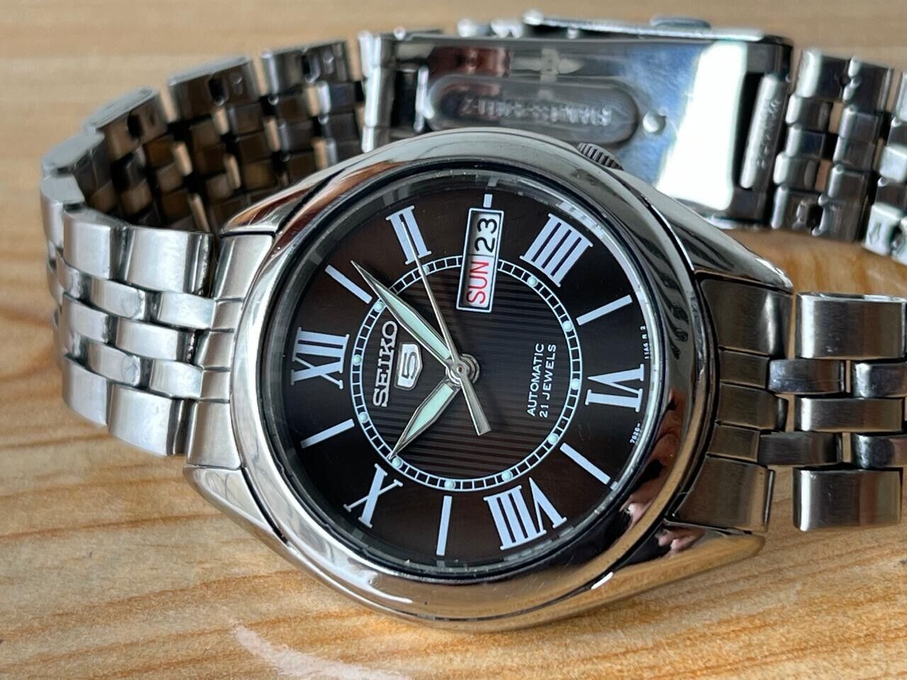 Seiko 5 roman numerals sale