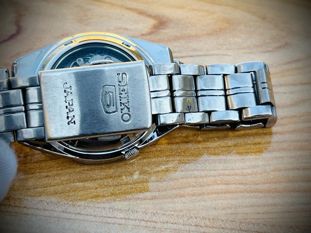 Seiko 5 Automatic Railway Radium Dial 21 Jewels 7s26-00X0, 36mm Gents Watch #804