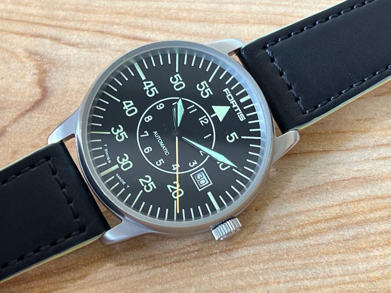 Vintage Fortis Flieger 200m 595.10.46 Automatic 40mm Men's Watch, Swiss Made