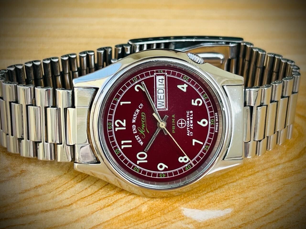 Vintage West End Special Dial 37mm Automatic Gents Watch Swiss Made