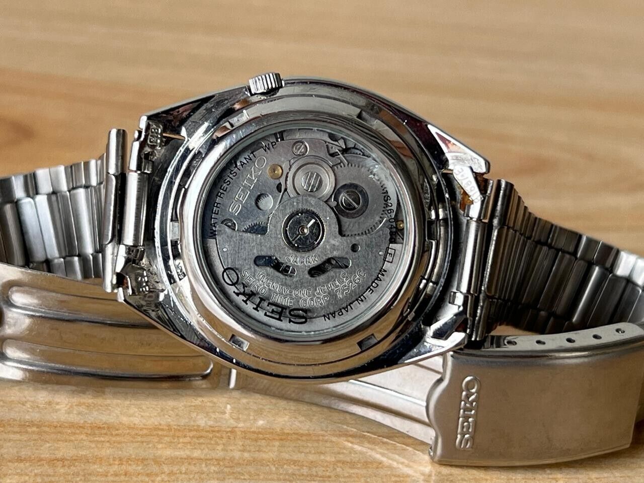 Seiko 5 Black Dial 7s26-0480 Automatic 21 Jewels 37mm Men’s Watch, Perfect