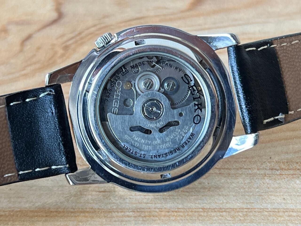 Seiko 5 Gold Dial 7s26-00x0 Automatic 39mm Men’s Watch, Perfect