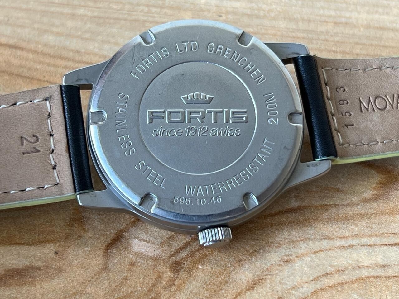 Vintage Fortis Flieger 200m 595.10.46 Automatic 40mm Men's Watch, Swiss Made