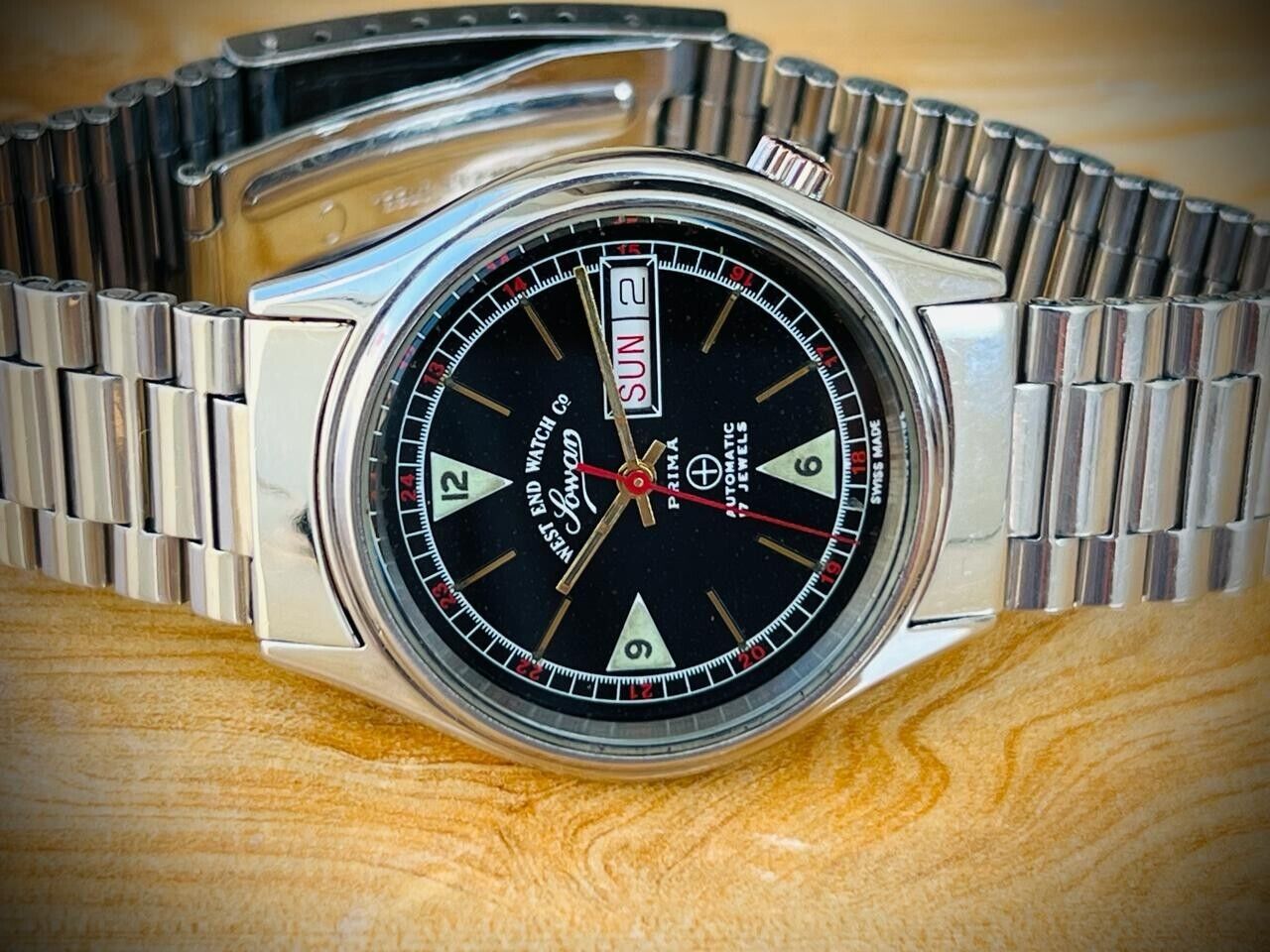 Vintage West End Special Dial 36mm Automatic Gents Watch Swiss Made