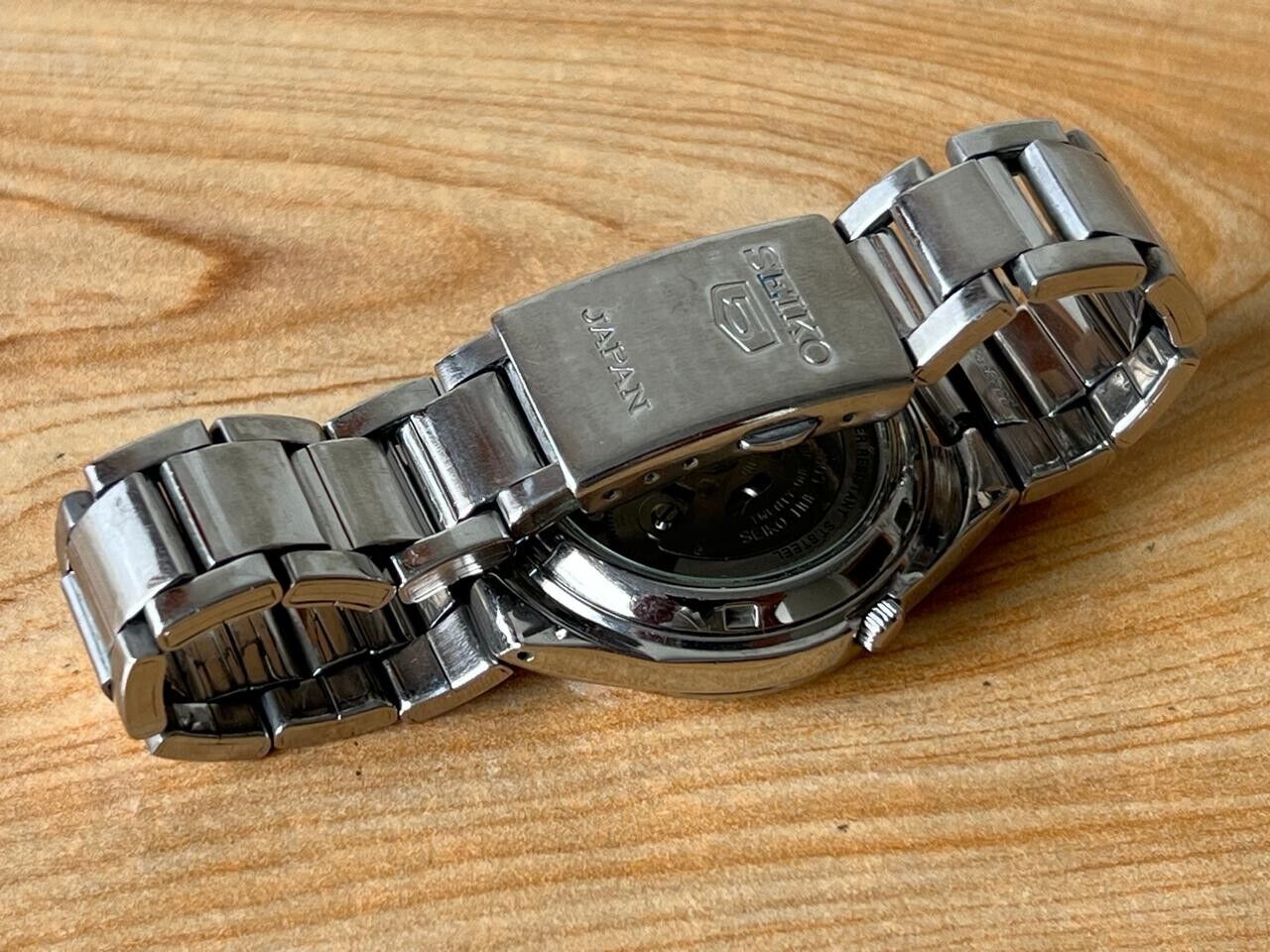 Seiko 5 Black Dial 7s26-02s0 Automatic 21 Jewels 36mm Men’s Watch, Perfect