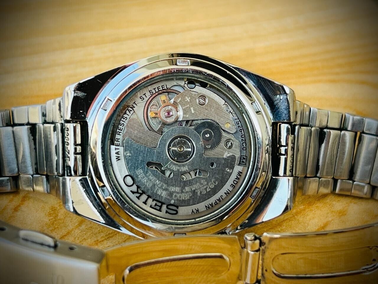 Seiko 5 Automatic Railway Blue Dial 21 Jewels 7s26-02C0, 38mm Gents Watch #804