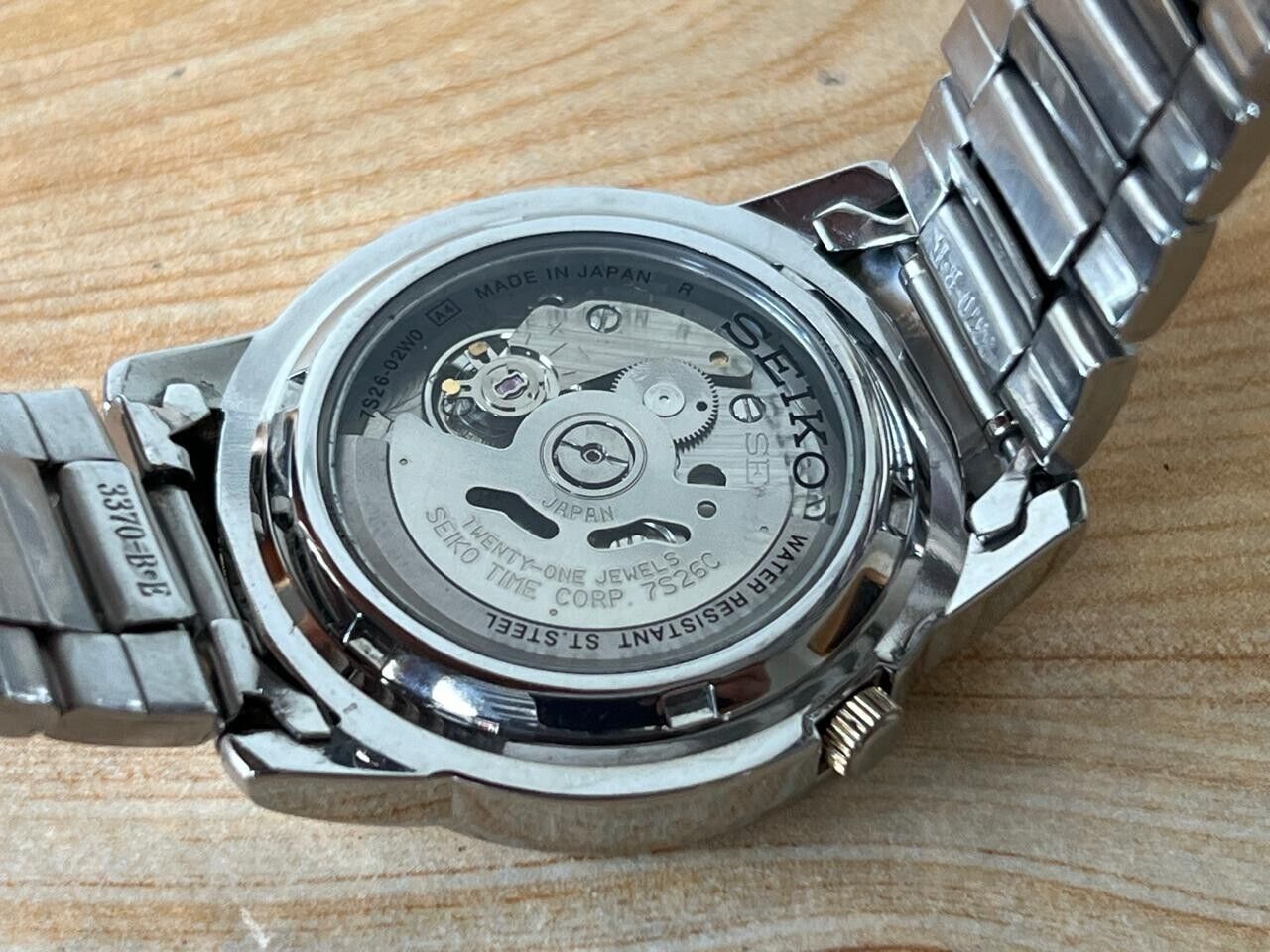 Seiko 5 Lume Dial 7s26-02w0 Automatic 21 Jewels 39mm Men’s Watch, Perfect