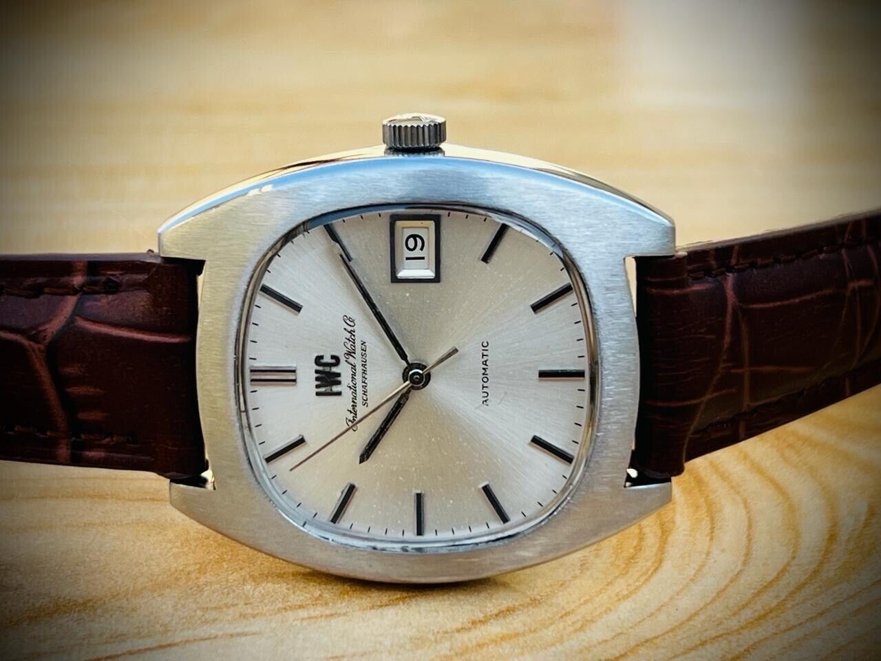 Vintage IWC Stainless Steel Automatic Mens Watch Case Ref. 2006203 Cal.8541B