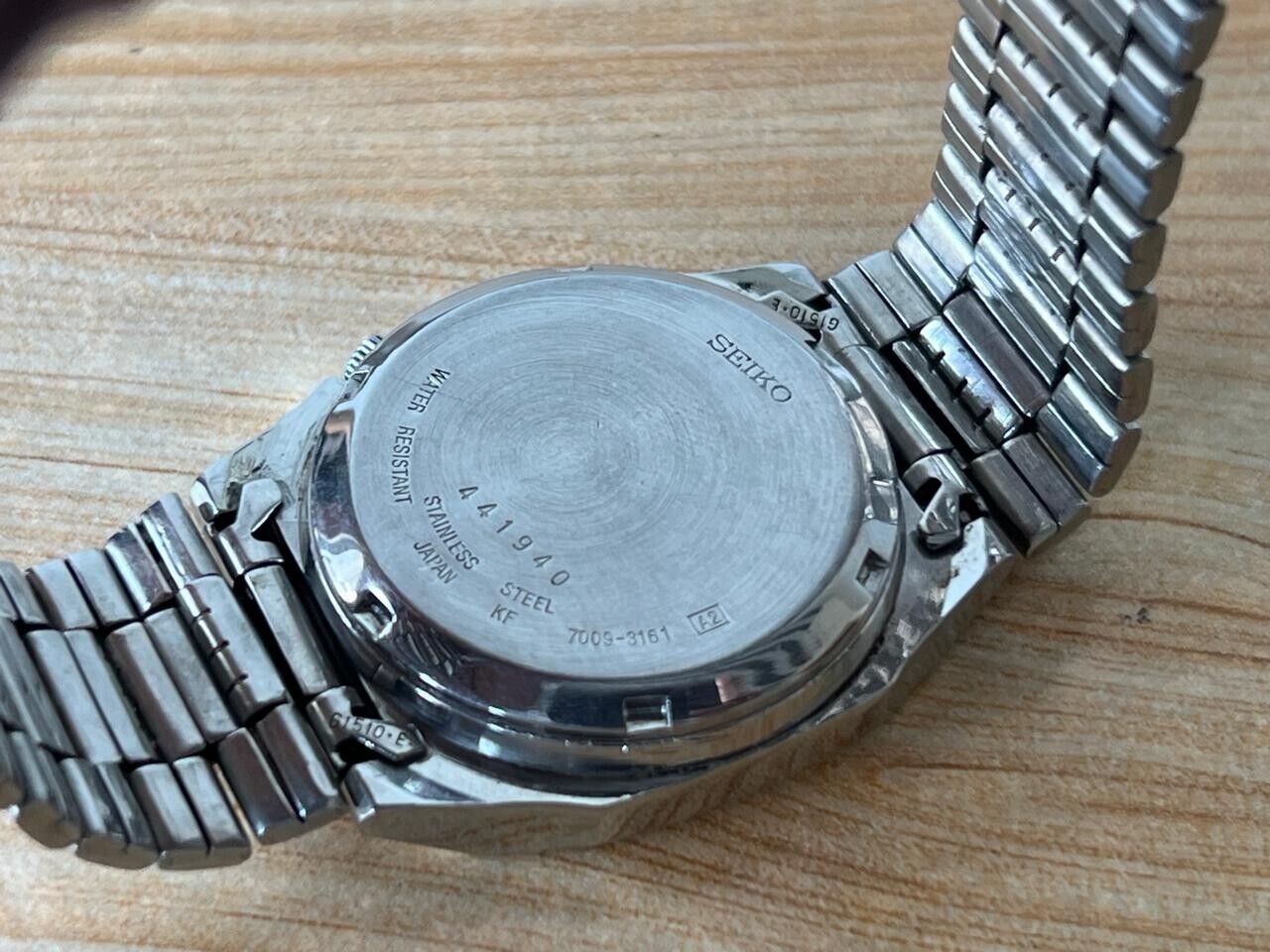 Vintage Seiko 5 Gold Dial 7009-3161 Automatic 34mm Men’s Watch, Perfect