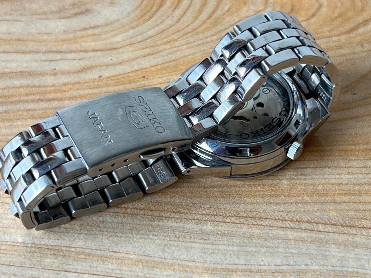 Seiko 5 White Dial 7s26-02v0 Automatic 21 Jewels 35mm Men’s Watch, Perfect