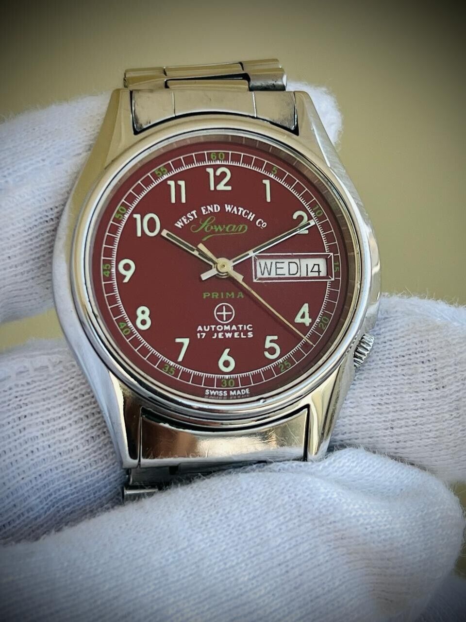 Vintage West End Special Dial 37mm Automatic Gents Watch Swiss Made