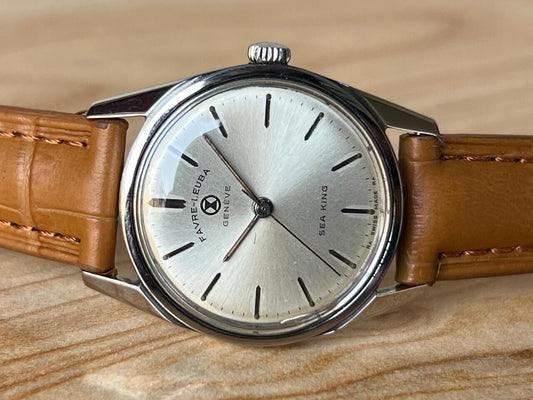 Vintage Favre Leuba Sea King Manual Wind 30mm Men’s Watch, Perfect