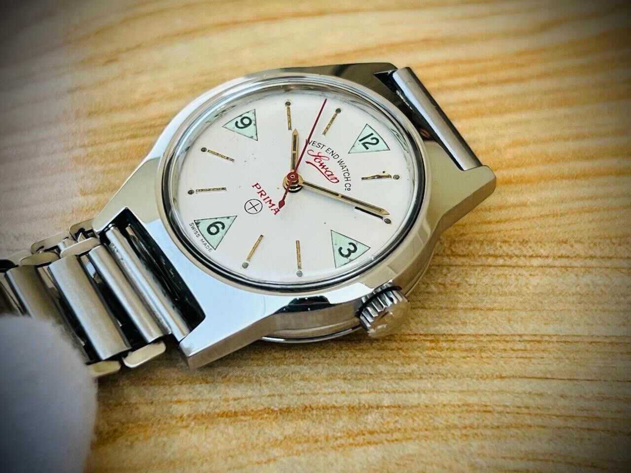 Vintage West End NOS Manual Wind Gents Watch 32mm, Swiss Made