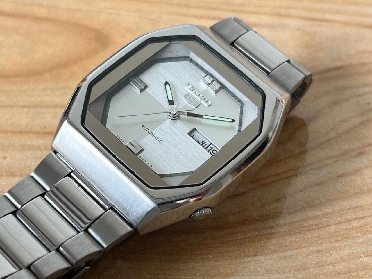 Vintage Seiko 5 Grey Dial 6309-559A Automatic 35mm Men’s Watch, Perfect