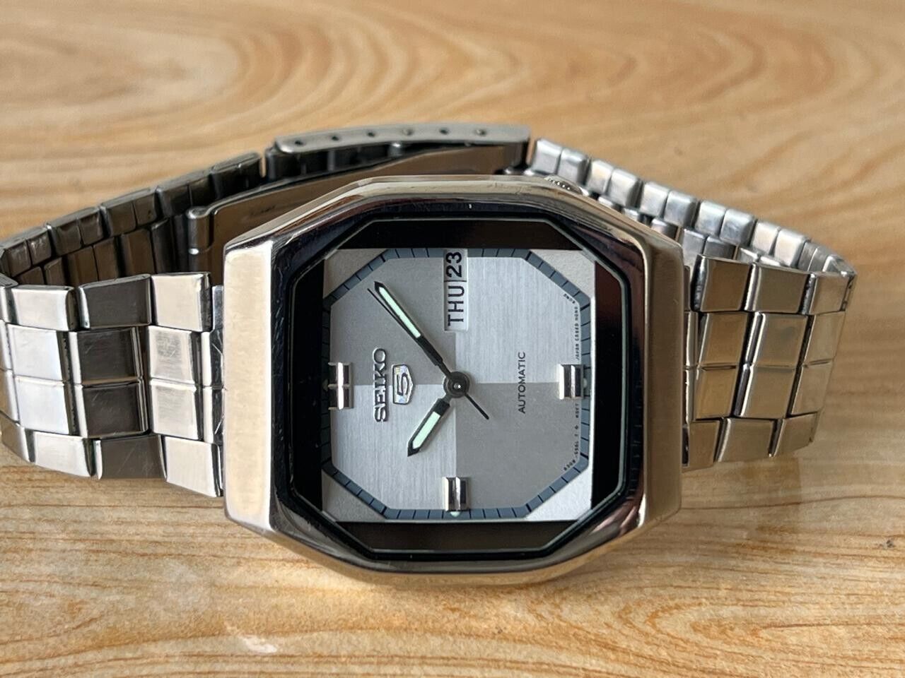 Vintage Seiko 5 Silver Dial 6309-559A Automatic 35mm Men’s Watch, Perfect