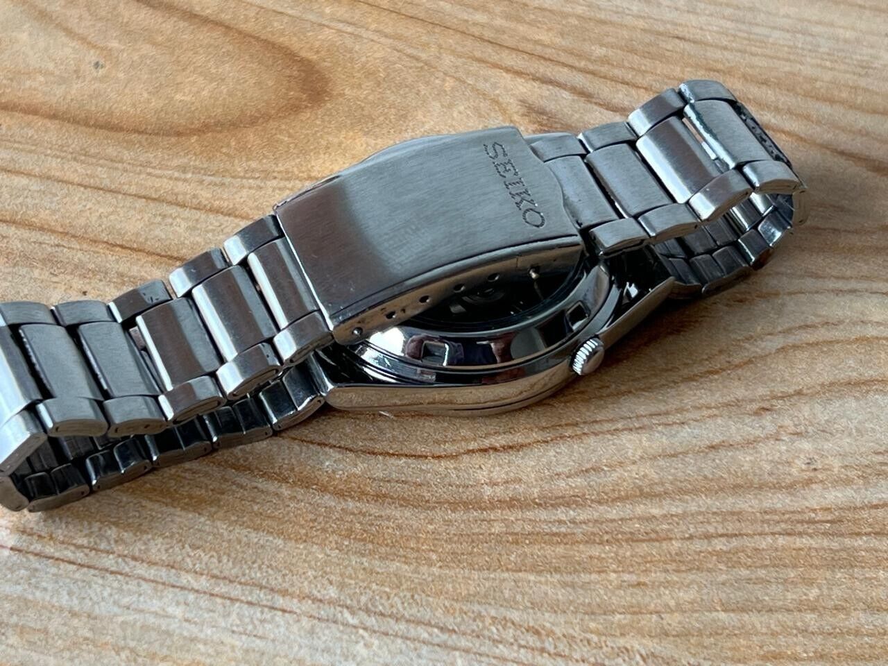 Seiko 5 Black Dial 7s26-0520 Automatic 21 Jewels 34mm Men’s Watch, Perfect