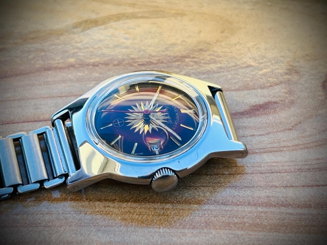 Vintage West End Emerald Dial Manual Wind Gents Watch 31mm Swiss Made