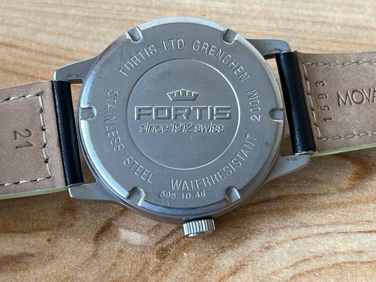 Vintage Fortis Flieger 200m 595.10.46 Automatic 40mm Men's Watch, Swiss Made