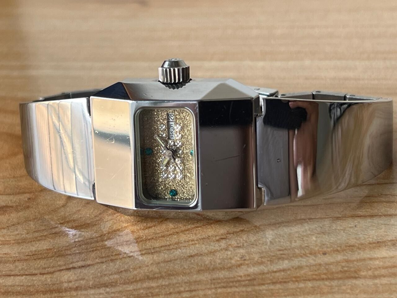 Vintage Louis Rossel Rare Dial 28mm Automatic Ladies Watch NOS
