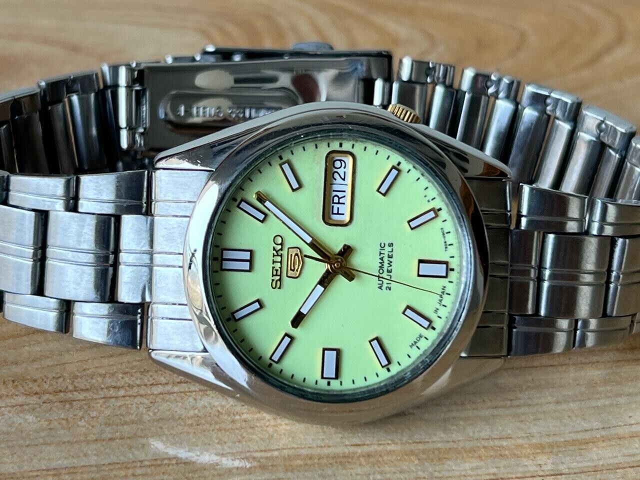 Seiko 5 Lume Dial 7s26-03b0 Automatic 36mm Men’s Watch, Perfect