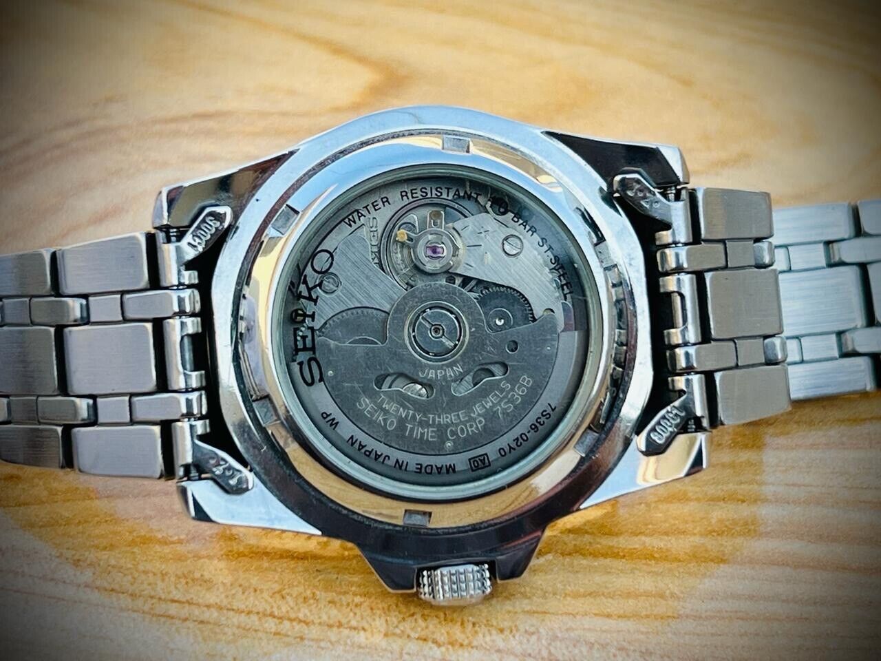 Vintage Seiko 5 Sports 100m 23 Jewels 7S36-02Y0 Gents Watch, Japan made 40mm