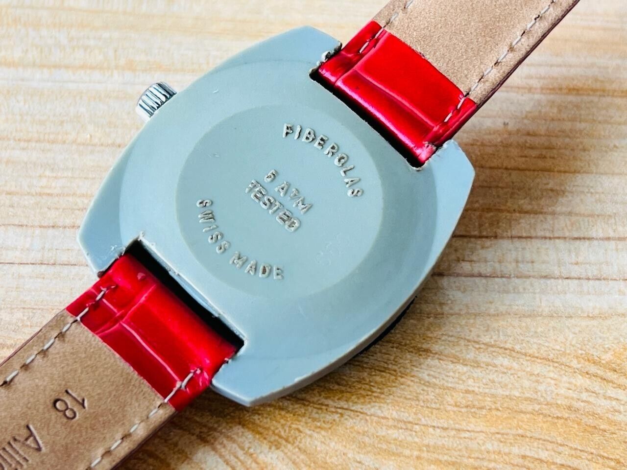 Vintage Rotary Campus Red Dial Manual Wind Mens Watch, Swiss Made