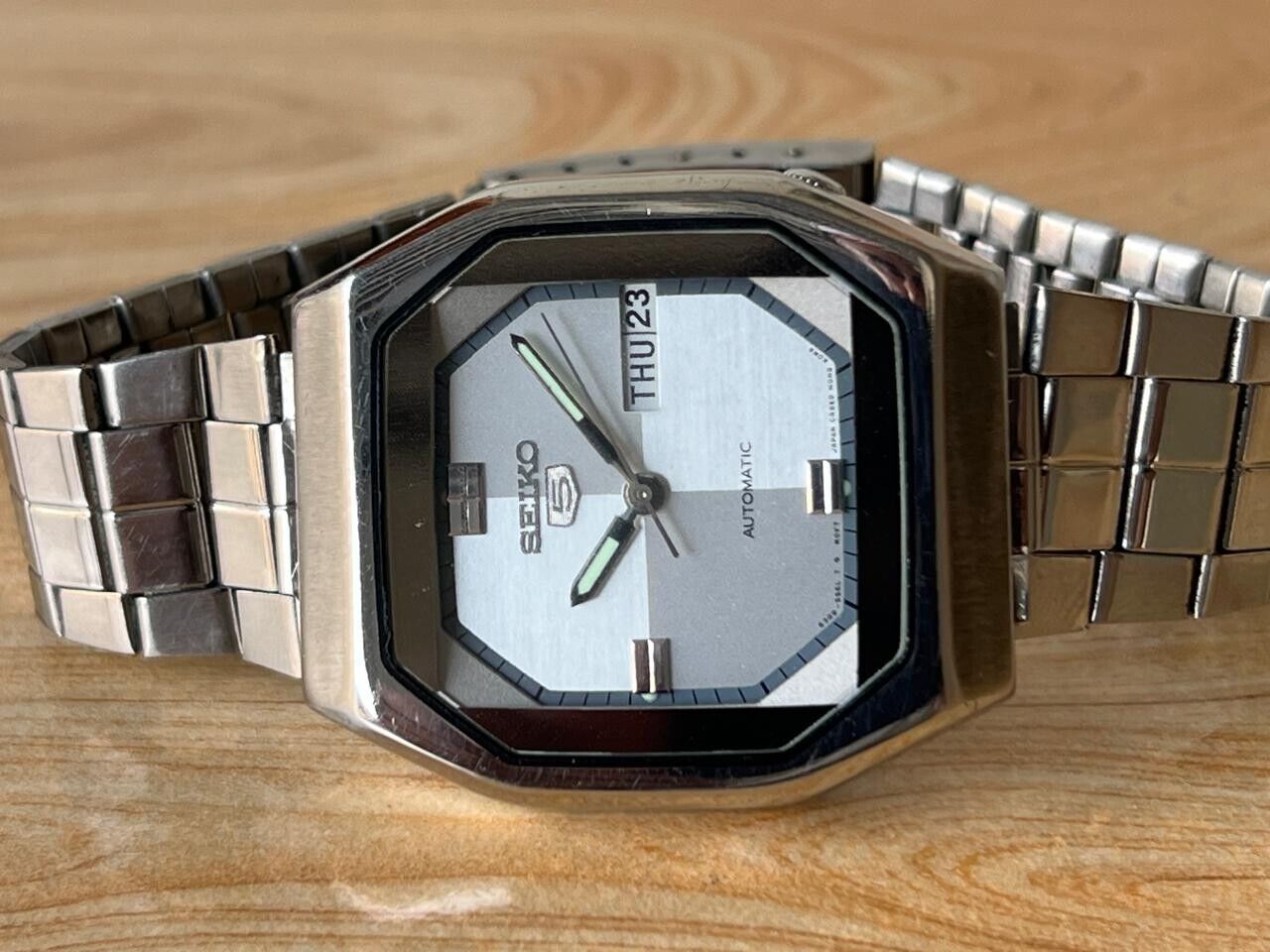 Vintage Seiko 5 Silver Dial 6309-559A Automatic 35mm Men’s Watch, Perfect